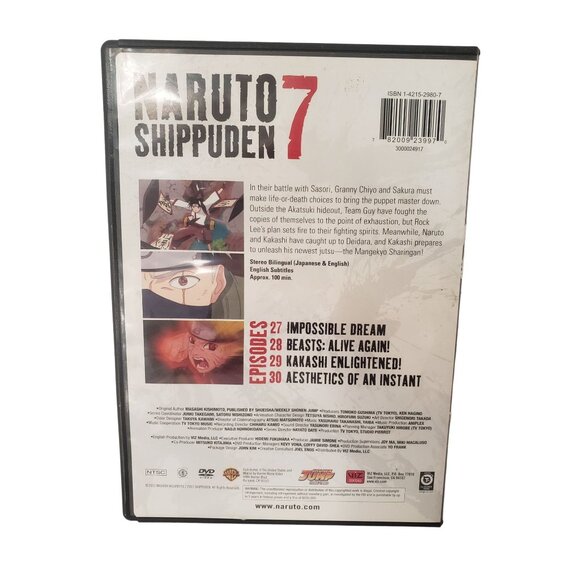 Naruto Shippuden 7 Shonen Jump DVD Original Uncut Episodes 27-30 - Picture 2 of 5